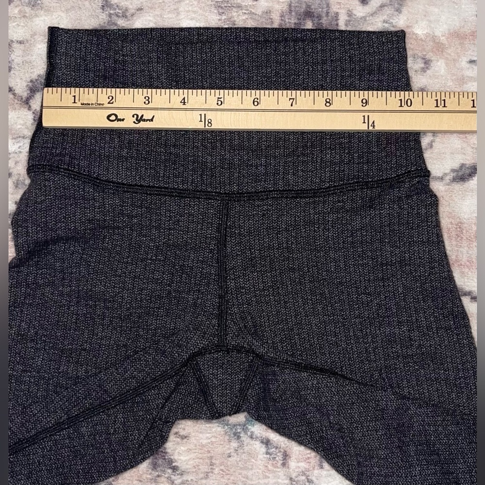 Lululemon Wunder Under 25" Variegated Knit Brushed Luon Black Heathered Gray - Picture 4 of 7